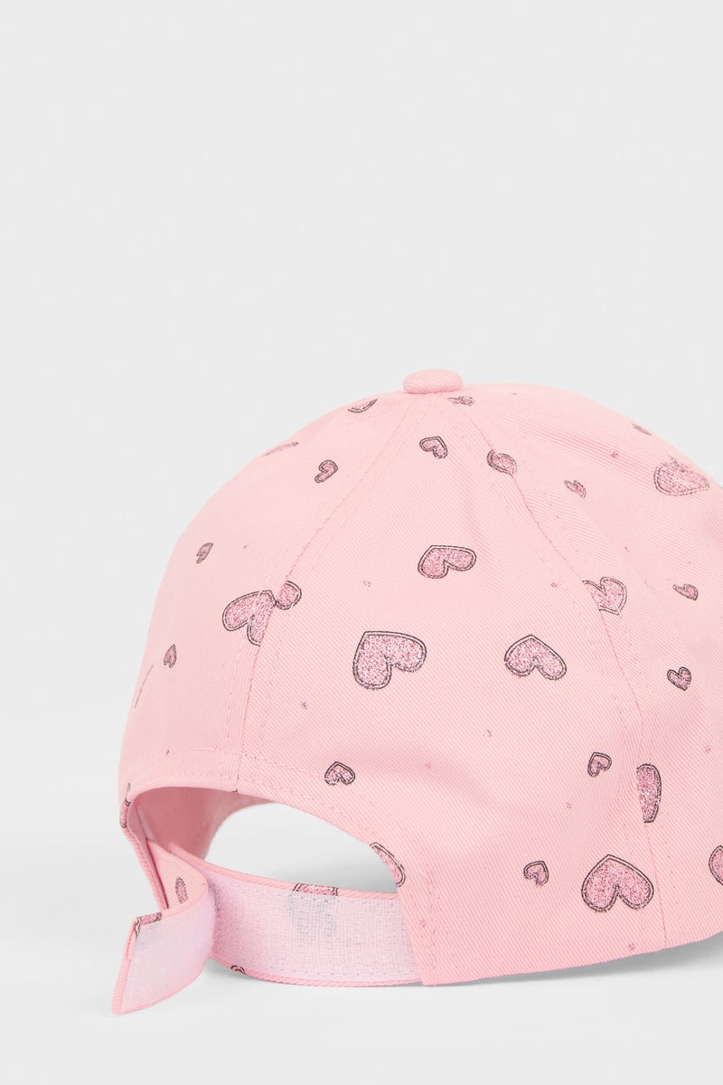 ديفاكتو كاب بناتي قطن بطبعة قلب - Image 5